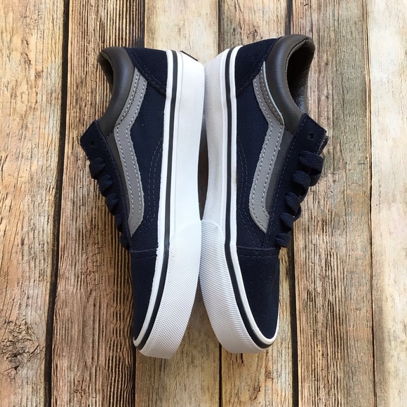 NEW Vans Navy/Gray Old Skool Suede Shoe - Picture 2 of 7